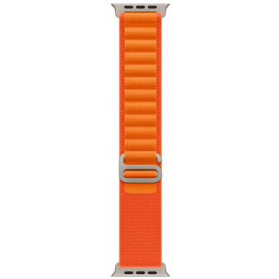 Apple Watch Ultra GPS + Cellular 49mm Titanium Case with Orange Alpine Loop - Medium (MQEU3/MQFL3)