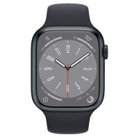 Apple Watch Series 8 GPS + Cellular 45mm Midnight Aluminum Case w. Midnight Sport Band (MNK43)