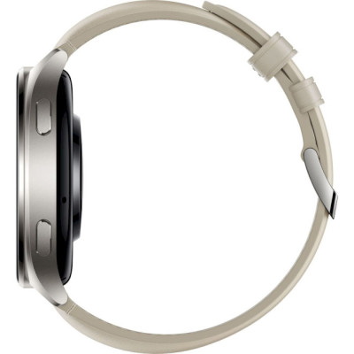 Xiaomi Watch 2 Titan Gray Case with White Leather Strap (BHR9306GL)