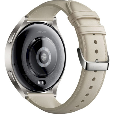 Xiaomi Watch 2 Titan Gray Case with White Leather Strap (BHR9306GL)