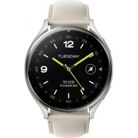 Xiaomi Watch 2 Titan Gray Case with White Leather Strap (BHR9306GL)