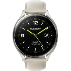 Xiaomi Watch 2 Titan Gray Case with White Leather Strap (BHR9306GL)