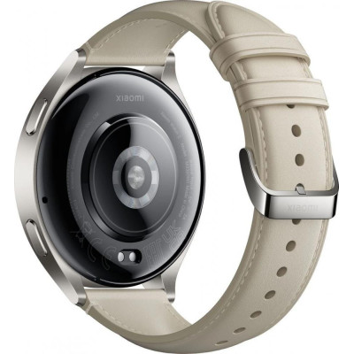 Xiaomi Watch 2 Titan Gray Case with White Leather Strap (BHR9306GL)