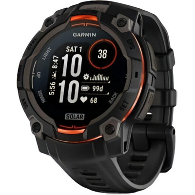 Garmin Instinct 3 45mm Solar Black with Black Band (010-02934-00)