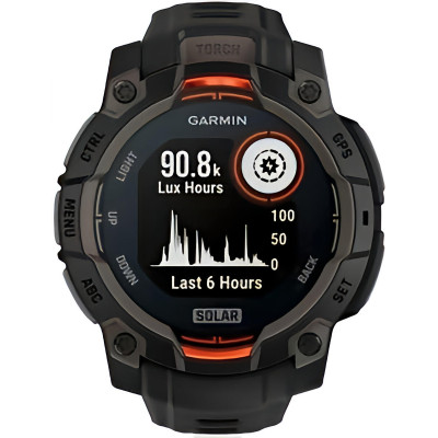 Garmin Instinct 3 45mm Solar Black with Black Band (010-02934-00)