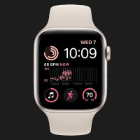 Apple Watch SE 2 GPS 40mm Starlight Aluminum Case W. Starlight S. Band - M/L (MNT63)