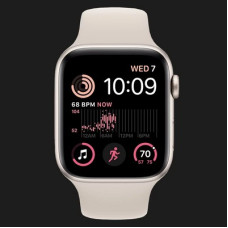 Apple Watch SE 2 GPS 40mm Starlight Aluminum Case W. Starlight S. Band - M/L (MNT63)