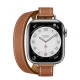 Apple Watch Hermes Series 7 LTE 41mm Silver S. Steel w. Attelage D. Tour Rouge H (MKLK3+MKG23)