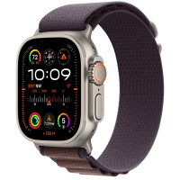 Apple Watch Ultra 2 GPS + Cellular 49mm Titanium Case with Indigo Alpine Loop - Large (MREW3)