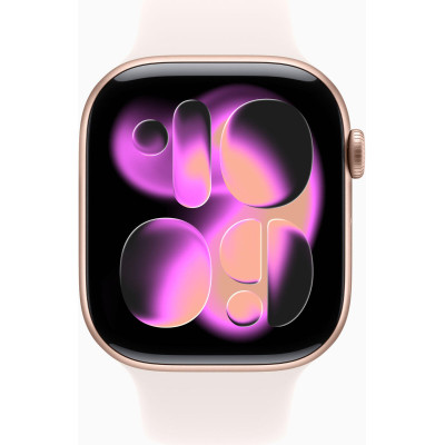 Apple Watch Series 11 GPS 46mm Rose Gold Alu. Case w. Light Blush S. Band - S/M (MEV64)