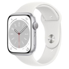 Apple Watch Series 8 GPS 41mm Silver Aluminum Case with White S. Band M/L (MP6M3)