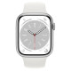 Apple Watch Series 8 GPS 41mm Silver Aluminum Case with White S. Band M/L (MP6M3)