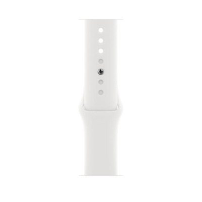 Apple Watch Series 8 GPS 41mm Silver Aluminum Case with White S. Band M/L (MP6M3)
