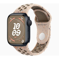 Apple Watch Series 9 GPS 45mm Midnight Aluminum Case (MR9Q3) with Desert Stone Nike Sport Band S/M (MUV63)