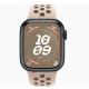 Apple Watch Series 9 GPS 45mm Midnight Aluminum Case (MR9Q3) with Desert Stone Nike Sport Band S/M (MUV63)