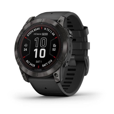 Garmin Fenix 7X Sapphire Solar Carbon G. DLC Tit. with Black Band (010-02778-10/11)