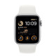 Apple Watch SE 2 GPS + Cellular 40mm Silver Aluminum Case with White Sport Band M/L (MNTQ3)