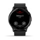 Garmin Venu 3 Slate S. Steel Bezel w. Black Case and Leather Band (010-02784-52)