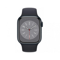 Apple Watch Series 8 GPS 41mm Midnight Aluminum Case w. Midnight Sport Band - Size M/L (MNU83)