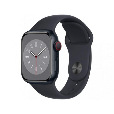 Apple Watch Series 8 GPS 41mm Midnight Aluminum Case w. Midnight Sport Band - Size M/L (MNU83)