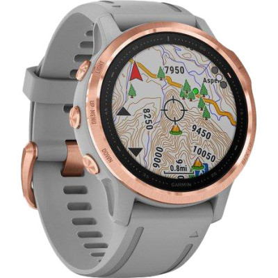 Garmin Fenix 6S Rose Gold-tone with Powder Gray Band (010-02159-21/20)