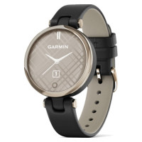 Garmin Lily Cream Gold Bezel з Black Case і Italian Leather Band (010-02384-B1)