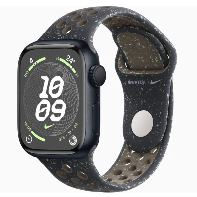 Apple Watch Series 9 GPS 41mm Midnight Aluminum Case (MR9L3) with Apple Watch 41mm Midnight Sky Nike Sport Band M/L (MUUP3)