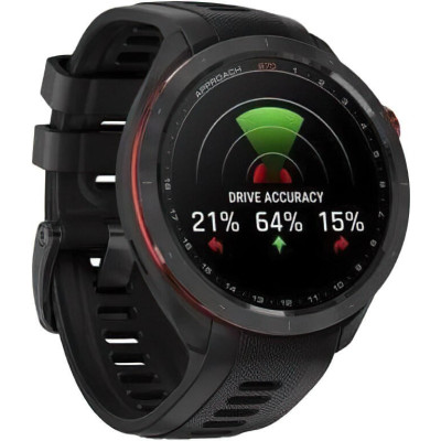 Garmin Approach S70 47mm B. Ceramic Bezel w. Black S. Band (010-02746-02/12)