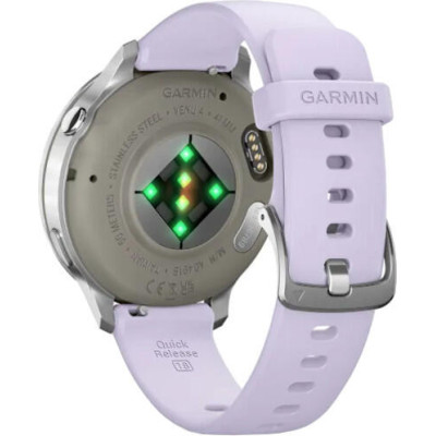 Garmin Venu 4 41 mm Silver with Periwinkle Silicone Band (010-03013-01)