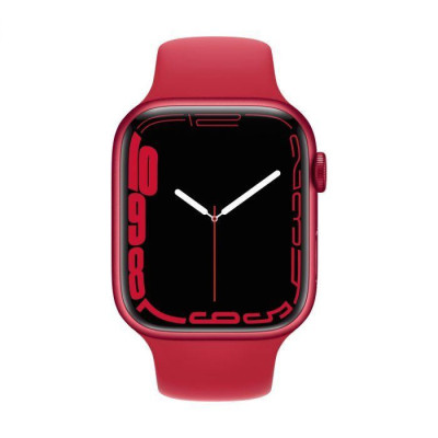 Apple Watch Series 7 GPS 41mm PRODUCT RED Aluminum Case With PRODUCT RED Sport Band (MKN23)