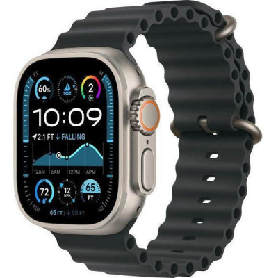 Apple Watch Ultra 2 GPS + Cellular 49mm Natural Titan. Case w. Black Ocean Band (MXTL3)