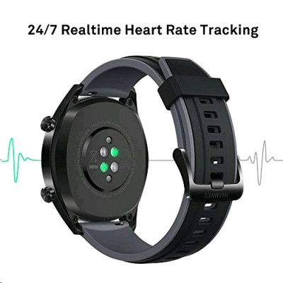 Huawei Watch GT Sport FTN-B19 Black/Graphite Black Silicone Strap