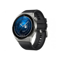 Huawei Watch GT 3 Pro (ODN-B19) Light Titanium Case Black Fluoroelastomer Strap