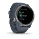 Garmin Venu 2 Silver Bezel with Granite Blue Case and Silicone Band (010-02430-10/00)
