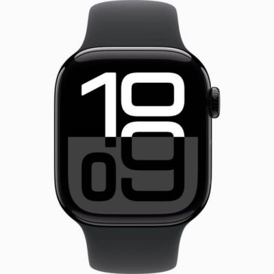 Apple Watch Series 10 GPS 42mm Jet Black Alu. Case w. Black Sport Band - M/L (MWWF3)