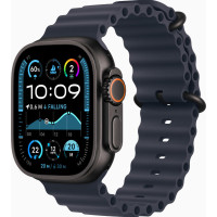 Apple Watch Ultra 2 GPS + Cellular 49mm Black Titanium Case w. Navy Ocean Band (MYTC3+MYPA3)