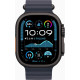 Apple Watch Ultra 2 GPS + Cellular 49mm Black Titanium Case w. Navy Ocean Band (MYTC3+MYPA3)
