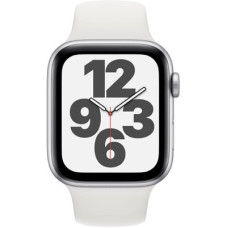 Apple Watch SE 2 GPS 44mm Silver Aluminum Case with White Sport Band M/L (MNLD3)