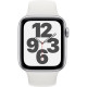 Apple Watch SE 2 GPS 44mm Silver Aluminum Case with White Sport Band M/L (MNLD3)