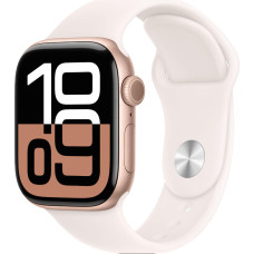 Apple Watch Series 10 GPS 42mm Rose Gold Alu. Case w. Light Blush Sport Band - S/M (MWWH3)