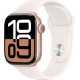Apple Watch Series 10 GPS 42mm Rose Gold Alu. Case w. Light Blush Sport Band - S/M (MWWH3)
