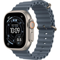 Apple Watch Ultra 3 GPS + Cellular 49mm Natural Tit. Case w. Anchor Blue Ocean Band (MEWH4)