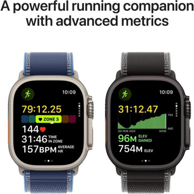 Apple Watch Ultra 3 GPS + Cellular 49mm Natural Tit. Case w. Anchor Blue Ocean Band (MEWH4)