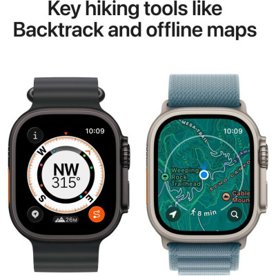 Apple Watch Ultra 3 GPS + Cellular 49mm Natural Tit. Case w. Anchor Blue Ocean Band (MEWH4)