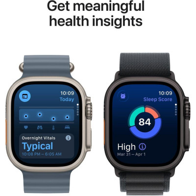 Apple Watch Ultra 3 GPS + Cellular 49mm Natural Tit. Case w. Anchor Blue Ocean Band (MEWH4)
