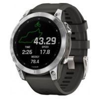 Garmin Fenix 7 Silver with Graphite Band (010-02540-00/01)