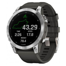 Garmin Fenix 7 Silver with Graphite Band (010-02540-00/01)