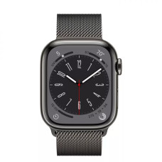 Apple Watch Series 8 GPS + Cellular 41mm Graphite S. Steel Case w. Milanese Loop Graphite (MNJL3/MNJM3)