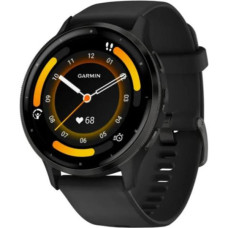 Garmin Venu 3 Slate Stainless Steel Bezel with Black Case and Silicone Band (010-02784-51)