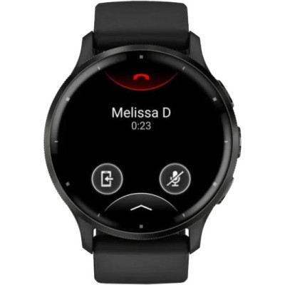 Garmin Venu 3 Slate Stainless Steel Bezel with Black Case and Silicone Band (010-02784-51)